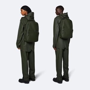 RAINS | Waterproof Minimalist Functional 1284 Field Backpack in Hunter Green
